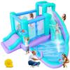 Bestsun Inflatable Bounce House Water Slide, 141 x 138 x 78 Inches Blow Up Water Slides, Splash Pool, Basketball, Ring Toss Game, Target Balls, Water Cannon, Climbing Wall, Blower Included view 1