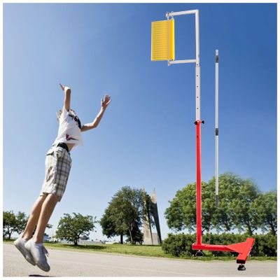Adjustable Vertical Jump Test Equipment - Stand-Alone Leap Measurer for Basketball & Volleyball Training, Perfect for Adults, Students, Kids in Schools, Gyms & Stadiums (1.4-3m / 4.6-9.8ft)