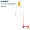 Adjustable Vertical Jump Test Equipment - Stand-Alone Leap Measurer for Basketball & Volleyball Training, Perfect for Adults, Students, Kids in Schools, Gyms & Stadiums (1.4-3m / 4.6-9.8ft) view 3