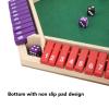 VBESTLIFE Shut The Box Game, 6 Player Wooden Dice Game with 12 Dice, for Family Game Night and Social Gatherings view 4