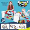 Anti Gravity Race Track with LED Light-Up Race Car - Glow in The Dark Flexible Track Set for Kids, Interchangeable Car Shells & Multicolor Changeable Tracks (2 Car, 188In) view 3