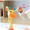 Baobaoyu Singing Dancing and Talking Giraffe Toy, Repeats What You Say, Dancing Talking Giraffe Plush Toy, with Shining Led Lights, Adjustable Volume Function, Interactive Voice Imitation (Hat-B) view 3