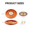 AMQYDT Wooden Roulette Wheel, 11 inch Solid Wood Casino Roulette Wheels for Adults, Casino Gaming Table, Roulette Game, Professional Roulette Board for Home Game Night Party view 2