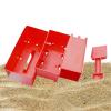 Beach Sand Toys, Outdoor Seaside Sandbox Castle Building Toy - 4X Sand Brick Wall Mold Castle Building Kit for Boys, Girls view 2