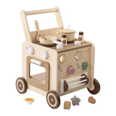Generic Kitchen Playset Pretend Cooking Play Wood Walking Toys Cookware for 4-8 Year Olds Child Girls Boys Learning to Walk, Building Block Type