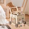 Generic Kitchen Playset Pretend Cooking Play Wood Walking Toys Cookware for 4-8 Year Olds Child Girls Boys Learning to Walk, Building Block Type view 3