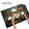 Vextrovia Jigsaw Puzzles for Adults 1000 Pieces, Magical Open Book with Mushrooms & Butterflies Art, Use in Living Rooms, Game Rooms; relieves Anxiety, Trains Patience fit for Quiet Evenings view 3