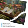Vextrovia Jigsaw Puzzles for Adults 1000 Pieces, Magical Open Book with Mushrooms & Butterflies Art, Use in Living Rooms, Game Rooms; relieves Anxiety, Trains Patience fit for Quiet Evenings view 4