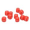 CHICIRIS Fraction Dice Set Durable MultiFaceted Game Accessories for Kids Math Practice, Plastic Kit for Board Games, 20pcs (Red) view 2