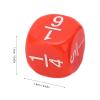 CHICIRIS Fraction Dice Set Durable MultiFaceted Game Accessories for Kids Math Practice, Plastic Kit for Board Games, 20pcs (Red) view 3