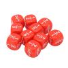 CHICIRIS Fraction Dice Set Durable MultiFaceted Game Accessories for Kids Math Practice, Plastic Kit for Board Games, 20pcs (Red) view 4