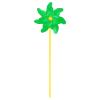 M METERXITY 1-Pack Rainbow Pinwheels, 19.7 Inch Plastic Wind Spinners Outdoor Flower Windmill for Party Decorations/Yard/Garden, Toy Wind Spinners [Green] view 1