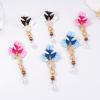 Sensible Alloy Drip Oil Flower Resin Women's Necklace view 2