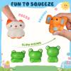 24 Pack Prefilled Easter Eggs with Animal Slow Squishy Toys, Easter Egg Slow Rising Squishy Fidget Toys Stress Relief for Kids Boys Girls Easter Egg Fillers, Easter Basket Stuffers Party Favor view 3