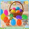 24 Pack Prefilled Easter Eggs with Animal Slow Squishy Toys, Easter Egg Slow Rising Squishy Fidget Toys Stress Relief for Kids Boys Girls Easter Egg Fillers, Easter Basket Stuffers Party Favor view 4