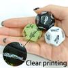 aomap Creative 6-Piece Dice Set, Glow-in-The-Dark Dice, Ideal for Two-Player and Multiplayer Adventure Games, Ideal Gifts for Gaming Enthusiasts,Creative Dice view 4