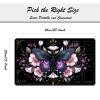 TOEMZTFT Playmat for MTG, with Free Storage Bags,Game Mat 24 x 14 inches, TCG and Board Game Mat for Cards,Mousepad Desk MatsButterfly Floral Pattern view 3