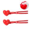 Aoaoy Snowball Maker, Snow Ball Makers for Kids, Plastic Heart Shape Snowball Clip Snow Toys Beach Toy for Kids Outdoor Indoor Winter Fight Maker Tool (2Pcs) view 1