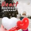 Aoaoy Snowball Maker, Snow Ball Makers for Kids, Plastic Heart Shape Snowball Clip Snow Toys Beach Toy for Kids Outdoor Indoor Winter Fight Maker Tool (2Pcs) view 4