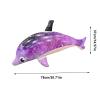 2PCS Inflatable Dolphin Toy, Funny Animals Floating Water Toy, Cute Inflatable Dolphin Float for Kids Pool, Blow Up Animals Water Props for Boys Girls Outdoor view 4