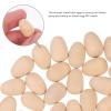 100pcs Mini Wooden Eggs for Easter, Miniature Wood Craft Eggs Paintable Kids' Wood Crafts Supplies for Decorating, Easter Basket Fillers, DIY Projects view 3