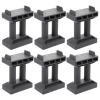 HEANUJJ Wooden Train Bridge Pier Model Railway Accessories Tiered Support Risers Decorative Bridge Pier for Boys and Train Track (Grey) view 1