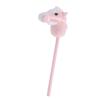 Fdit Hobby Horse Stick Toy Soft Plush Cartoon Handcrafted Riding Stick for Kids Home Kindergarten Party, 70cm PVC Horse (Pink) view 4