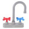 JOINPAYA Kids Kitchen Sink Faucet - Realistic Pretend Play Faucet with 2 Spray Modes & Easy Install for Toddlers Ages 3-8, Plastic Preschool Toy for Indoor Outdoor Role-Playing Games view 1