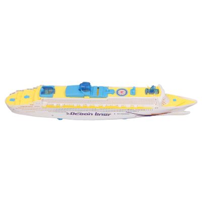 Aqur2020 Large Kids Ship Model Toy, Electric with LED Light and Sound Effects, Universal Rotation Boat for Toddlers, Plastic