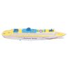 Aqur2020 Large Kids Ship Model Toy, Electric with LED Light and Sound Effects, Universal Rotation Boat for Toddlers, Plastic view 1