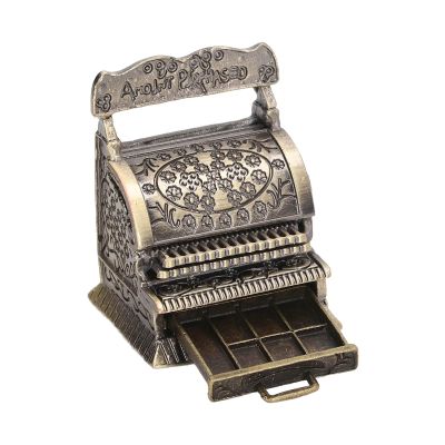 Aqur2020 Mini Cash Register Playset Classic Model for Dollhouse Scene, Cultivate Childrens Ability, Portable Design