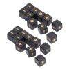 Aumotop Math Operation Compact Dice Set for Classroom Math Learning,20Pcs Teaching Dice for Kids and Students, Plastic Material (Black) view 1