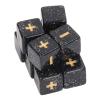 Aumotop Math Operation Compact Dice Set for Classroom Math Learning,20Pcs Teaching Dice for Kids and Students, Plastic Material (Black) view 2