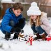 Build A Snow Man Kit, Safe S Materials, 12x9.5x10cm, 13x10.5x11cm, Kids Modeling Clay, DIY Christmas Clay, All Inclusive Crafting Kit, for Holiday Party, Classroom Projects, Winter Activities view 3