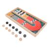 Aqur2020 Fast Table Hockey Game, Dual Player, Wood Construction, Portable, Interactive Track Design, for Kids and Adults view 3