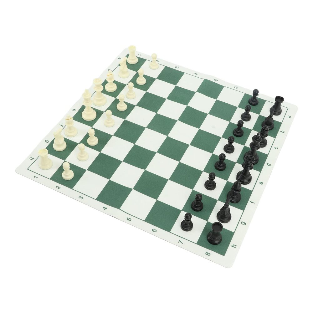 Aumotop Chess Set PS Plastic Wear for Kids Adults with PU Mat Storage Bag, International Board Game for Family Gatherings, Travel