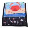 Aqur2020 Foldable Ocean Animal Cloth Book Toy with Sound Paper and Mirror, Polyester Fiber, Interactive Playtime view 2