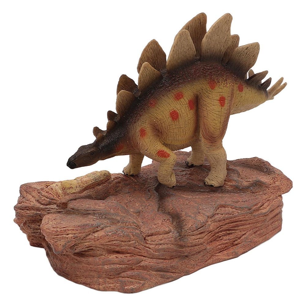 Fdit Dinosaur Figure Set, Dinosaur Model with Landscape Base for Children, Plastic for Educational Play