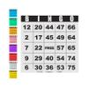 Carewon 100 Bingo Cards, Large 4.5" x 4.5", White (1 of 8 Colors), Paper Bingo Sheets, Disposable or Reusable for Daubers or Chips view 1