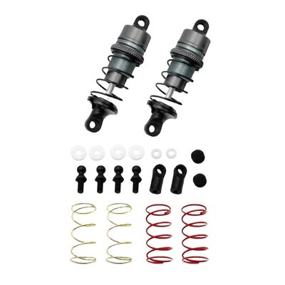 63mm Metal Hydraulic Shock Absorbers 1 Pair Lead Color Compatible With RC Remote Control Cars Flat Racing Drift Cars Parts