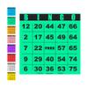 Carewon 100 Bingo Cards, Large 4.5" x 4.5", Green (1 of 8 Colors), Paper Bingo Sheets, Disposable or Reusable for Daubers or Chips view 1