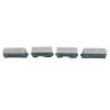 Aqur2020 Vintage Toy Train Set, 1:60 Scale, 4 Pieces, Friction Powered, Plastic and Alloy, Green, 3.3 x 1.2 x 1.4 Inches view 1