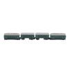 Aqur2020 Vintage Toy Train Set, 1:60 Scale, 4 Pieces, Friction Powered, Plastic and Alloy, Green, 3.3 x 1.2 x 1.4 Inches view 2
