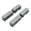 Aqur2020 Vintage Toy Train Set, 1:60 Scale, 4 Pieces, Friction Powered, Plastic and Alloy, Green, 3.3 x 1.2 x 1.4 Inches view 3