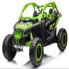 24V Maverick X3 Kids Ride On Car Remote Control - 2WD Performance - Dual 24V 7Ah Batteries, 2240W Motors, EVA Rubber Wheels, Leather Seats - 2-Seater Buggy with Lights & MP3 (Green) view 1