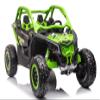 24V Maverick X3 Kids Ride On Car Remote Control - 2WD Performance - Dual 24V 7Ah Batteries, 2240W Motors, EVA Rubber Wheels, Leather Seats - 2-Seater Buggy with Lights & MP3 (Green) view 2