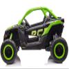 24V Maverick X3 Kids Ride On Car Remote Control - 2WD Performance - Dual 24V 7Ah Batteries, 2240W Motors, EVA Rubber Wheels, Leather Seats - 2-Seater Buggy with Lights & MP3 (Green) view 4