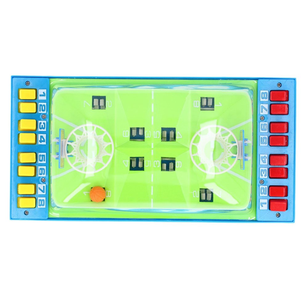 Aqur2020 Finger Basketball Table Game, Dual Player Mode, Plastic, 11.65x5.91 Inch, Blue, Indoor Entertainment for Children