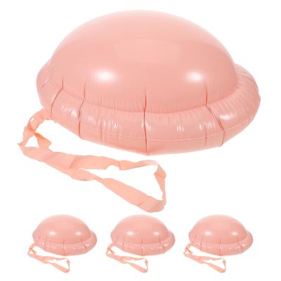 ibasenice 4pcs Santa Inflatable Belly Prop: Fat Suit Costume Accessories For Christmas Party - Pregnancy Bump Stuffing for Cosplay - Holiday Cosplay Prank Belly Padding