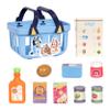 Bluey Shopping Basket, 9 Grocery Accessories, Toddler Pretend Play view 3